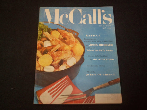 1953 OCTOBER MCCALL'S MAGAZINE - NICE COVER, STORIES & ADS - ST 6331