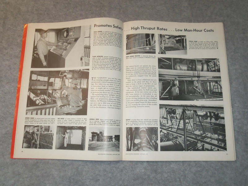 1952 JANUARY ELECTRIFIED INDUSTRY MAGAZINE - J 6327