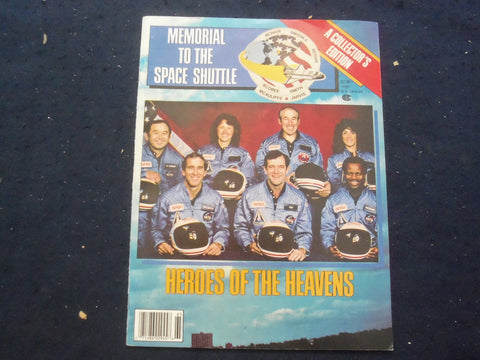 1986 MEMORIAL TO THE SPACE SHUTTLE - HEROES OF THE HEAVENS MAGAZINE - ST 1952D