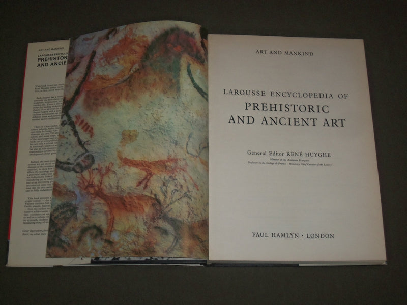1966 LAROUSSE ENCYCLOPEDIA OF PREHISTORIC & ANCIENT ART BOOK - I 1325
