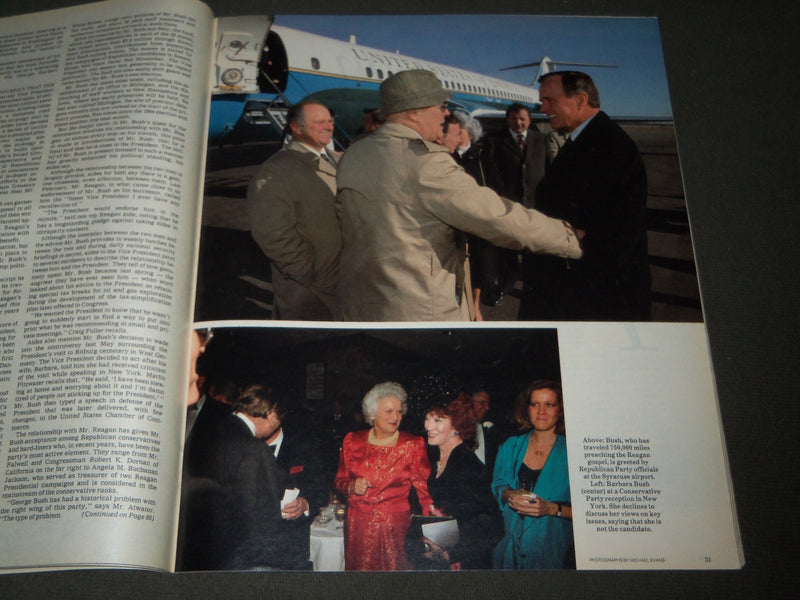 1986 FEBRUARY 23 NEW YORK TIMES MAGAZINE SECTION - GEORGE BUSH COVER - J 3090