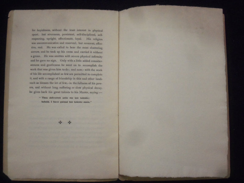 1897 JUSTIN WINSOR MEMORIAL ADDRESS SOFTCOVER BOOKLET - CAMBRIDGE, MA - K 232