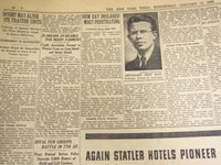 1934 JAN 17 NEW YORK TIMES - NEW NEUTRON RAY MORE POWERFUL THAN X-RAY - NT 1604