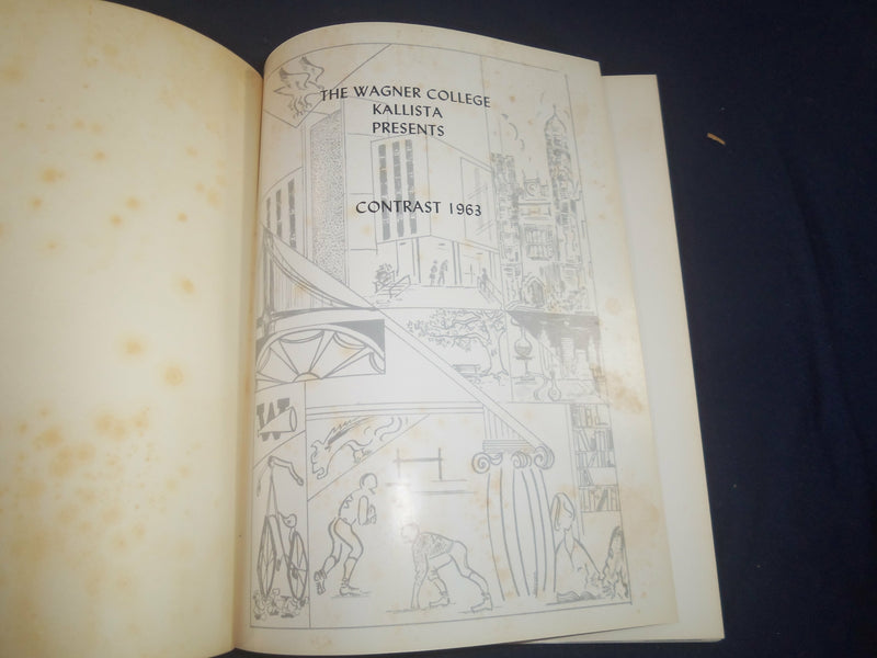 1963 CONTRAST WAGNER COLLEGE YEARBOOK - STATEN ISLAND, NEW YORK - YB 2397