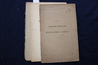 1855 BOWDOIN COLLEGE NEW CHAPEL DEDICATION SERMON SOFTCOVER LOT OF 2 - K 843