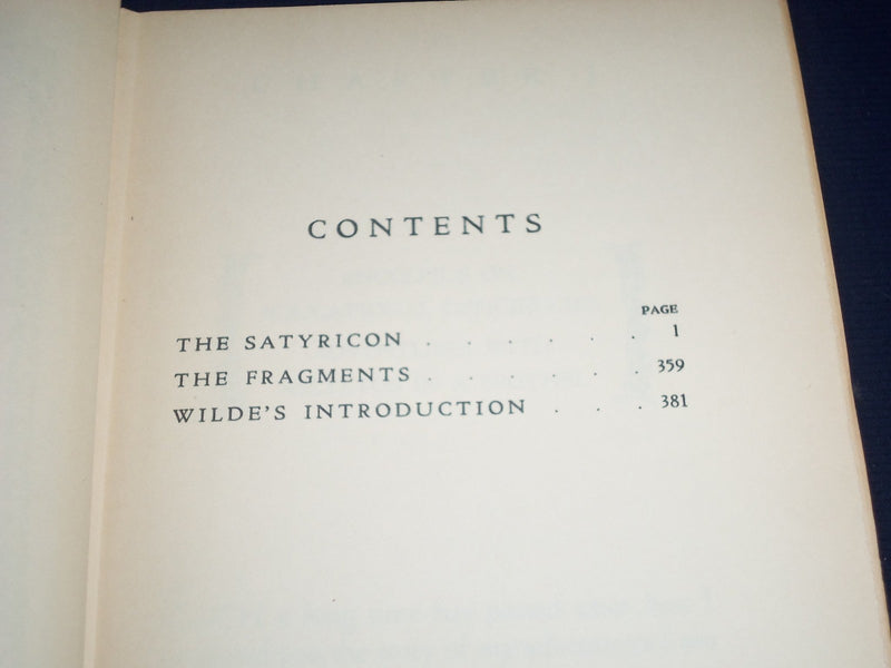 1932 THE SATYRICON OF PETRONIUS ARBITER BOOK #123/2500 - ILLUS. - KD 2371