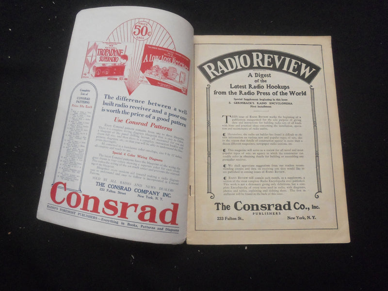 1925 MAY RADIO REVIEW MAGAZINE - VOLUME 1, NUMBER 1 - B 433X