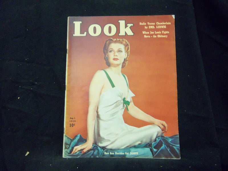 1939 AUGUST 1 LOOK MAGAZINE - ANN SHERIDAN COVER - GREAT PHOTOS & ADS - ST 1435