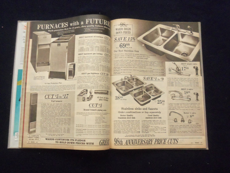 1970 MONTGOMERY WARD 98TH ANNIV. SALE CATALOG -HARDCOVER- KANSAS CITY,MO - R 96I