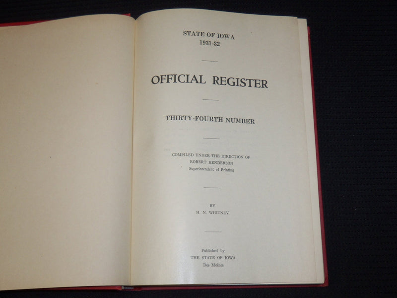 1907-1932 THE IOWA OFFICIAL REGISTER BOUND VOLUMES LOT OF 13 - KD 5