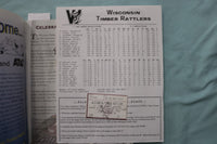 1999 WISCONSIN TIMBER RATTLERS SOUVENIR PROGRAM & TICKET STUB - K 3411