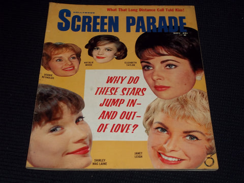 1960 NOVEMBER HOLLYWOOD SCREEN PARADE MAGAZINE - NATALIE WOOD COVER - E 17232