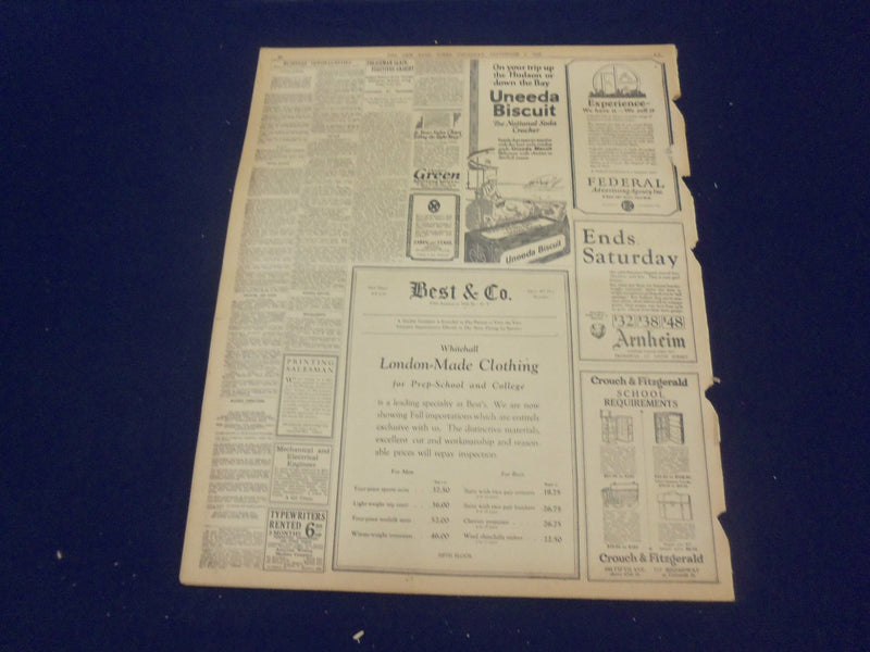 1923 SEP 6 NEW YORK TIMES - JAPAN DEATH TOLL INCLUDES 800 FOREIGNERS - NT 9350