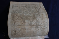 1806 BROOKES'S GENERAL GAZETTE - FOLD-OUT MAPS HARDCOVER BOOK BY - KD 9437
