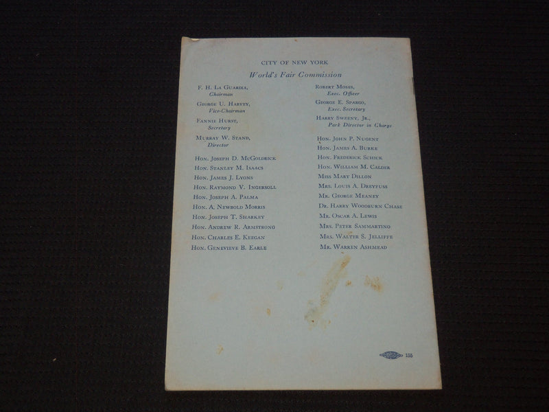 1939 WORLD'S FAIR NEW YORK EXHIBIT BUILDING OFFICIAL GUIDE - J 7359