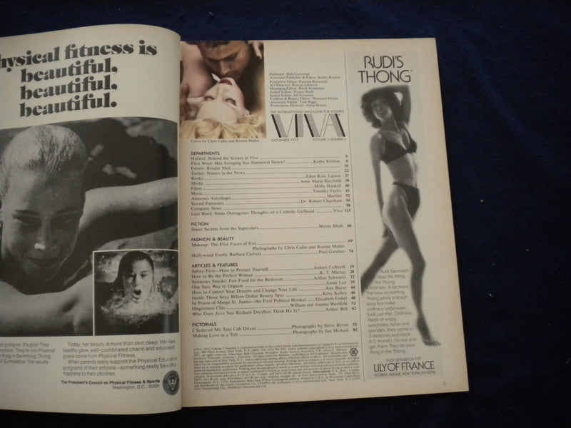1975 NOVEMBER VIVA MAGAZINE - HOW TO BE THE PERFECT WOMAN - B 638U