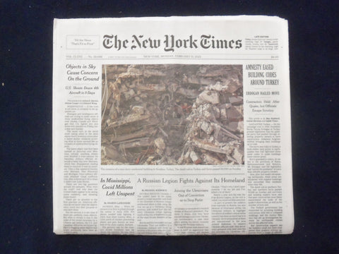 2023 FEB 13 NEW YORK TIMES - AMNESTY EASED BUILDING CODES AROUND TURKEY