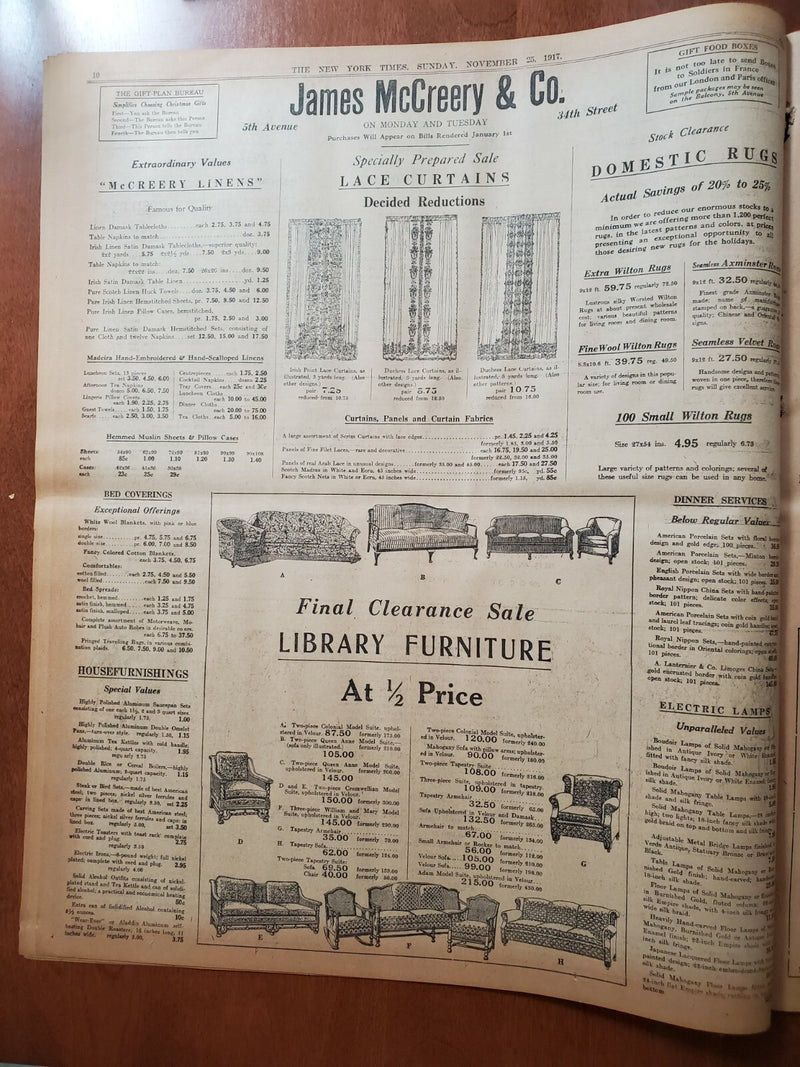 1917 NOVEMBER 25 NEW YORK TIMES - TROTZKY BARES RUSSIA'S COMPACTS - NT 8077