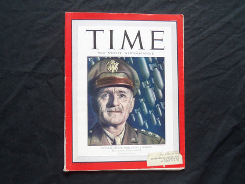 1944 JUNE 12 TIME MAGAZINE - LT. GENERAL CARL SPAATZ - T 920