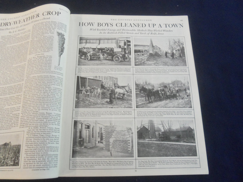 1914 APRIL 4 THE COUNTRY GENTLEMAN MAGAZINE - ILLUSTRATED COVER - B 2801K