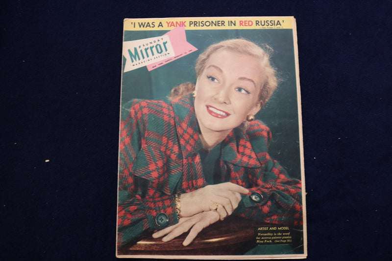 1953 FEBRUARY 15 NY MIRROR MAGAZINE - NINA FOCH COVER - E 22506