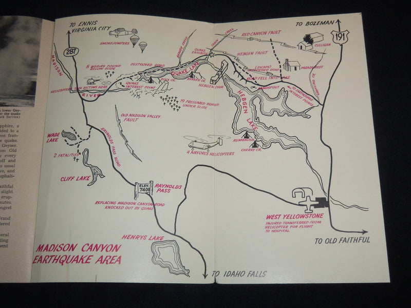 1960 STORY OF MONTANA - YELLOWSTONE EARTHQUAKE BY CHRISTOPHERSON - J 8726