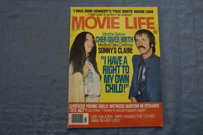 1976 MAY MOVIE LIFE MAGAZINE - SONNY AND CHER COVER - ST 1008V