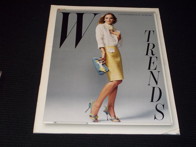 2012 JUNE W SUPPLEMENT ISSUE MAGAZINE - TRENDS FRONT COVER - E 13066