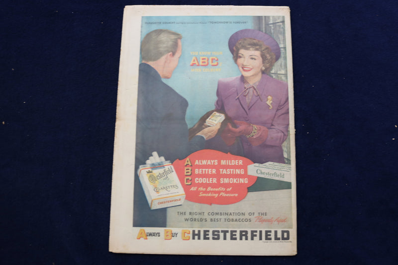 1946 FEBRUARY 10 AMERICAN WEEKLY MAGAZINE - GALLERY OF GLAMOUR COVER - E 22629
