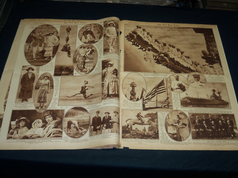 1923 SEPTEMBER 9 NEW YORK TIMES PICTURE SECTION NO. 5 & 6 - LIPTON CUP - NT 8900