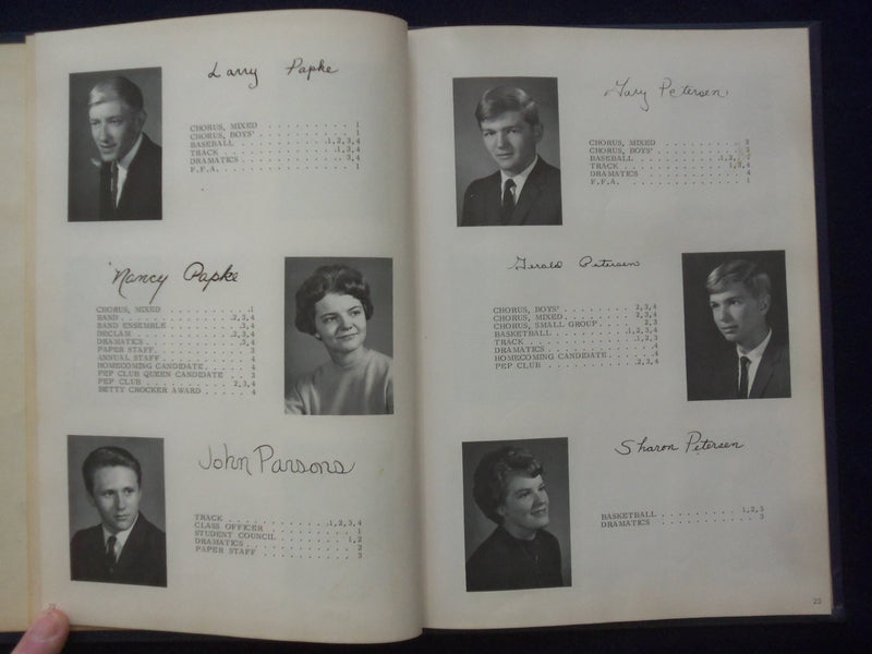 1966 MILESTONE MILES COMMUNITY SCHOOL YEARBOOK - MILES, IOWA - YB 3055