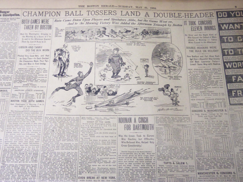 1904 MAY 31 THE BOSTON HERALD - ROOSEVELT SPEAKS AT GETTYSBURG - BH 54