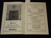 1937 TENTH GRAND OPERA SEASON PROGRAM - CLEVELAND - RUSTICANA - J 8015