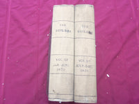 1920 JAN-DEC THE BUILDER U. K. MAGAZINE BOUND VOLUMES - 2 VOLS - FOLD OUTS- C 30