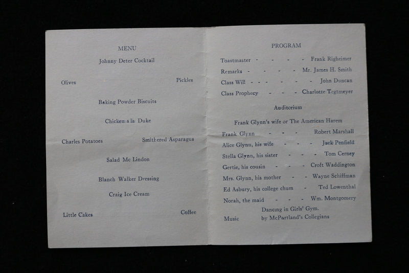 1924 AUSTIN HIGH SCHOOL CLASS NIGHT & COMMENCEMENT PROGRAMS - CHICAGO - K 1908