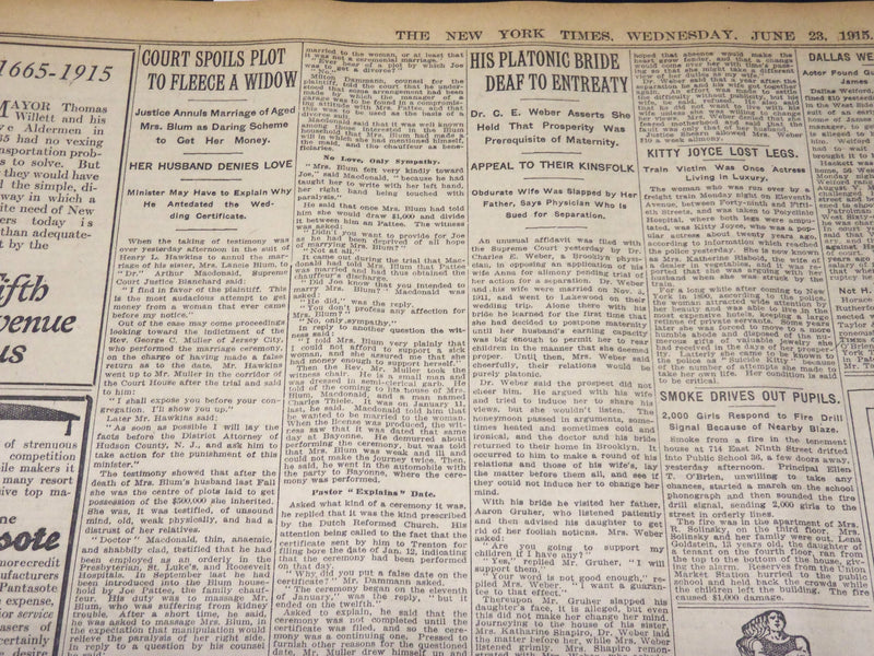 1915 JUNE 23 NEW YORK TIMES - LEMBERG SHELLED AS RUSSIANS GO - NT 7711