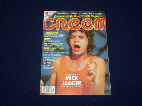 1982 JANUARY CREEM MAGAZINE - MICK JAGGER COVER - SP 9622