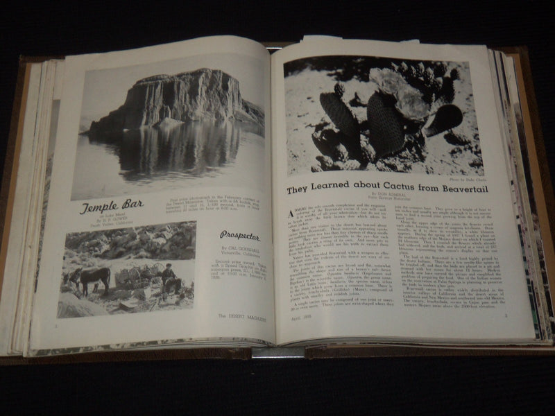 1937-1938 THE DESERT MAGAZINE BOUND VOLUME - BINDER - NO. 1-12 - KD 5403L