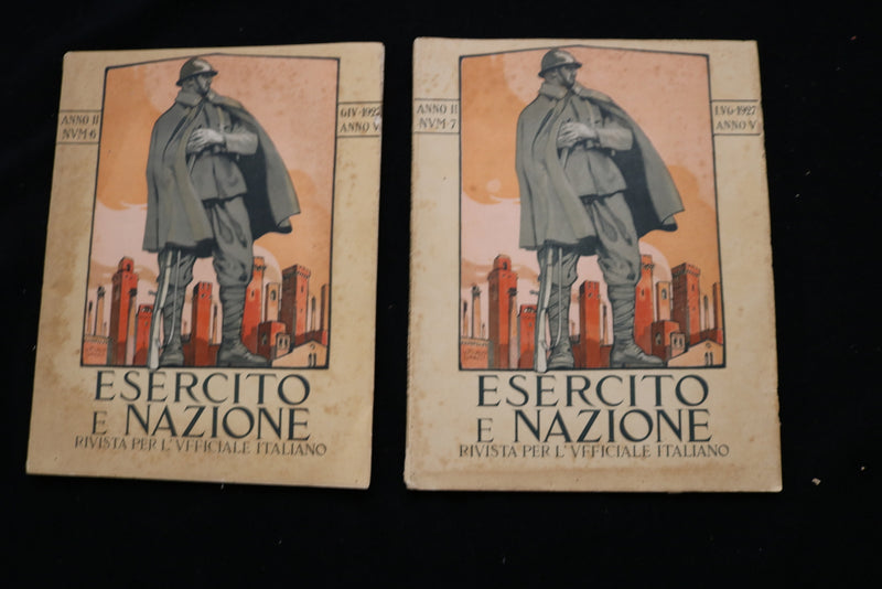1927 ESERCITO E NAZIONE RIVISTA MAGAZINE - ITALIAN - LOT OF 10 - O 3692