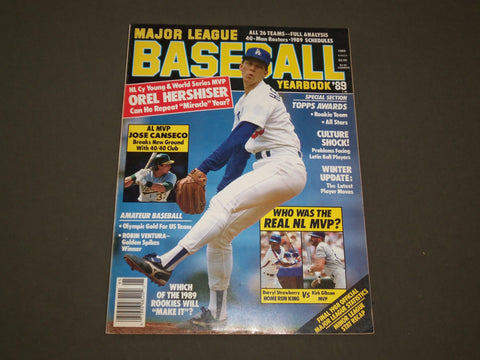 1989 MAJOR LEAGUE BASEBALL YEARBOOK MAGAZINE - OREL HERSHISER - SP 9753