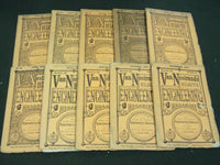 1870 VAN NOSTRAND'S ECLECTIC ENGINEERING MAGAZINE LOT OF 10 ISSUES - WR 553