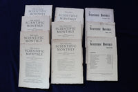 1941-1945 THE SCIENTIFIC MONTHLY MAGAZINE - LOT OF 10 - O 3582