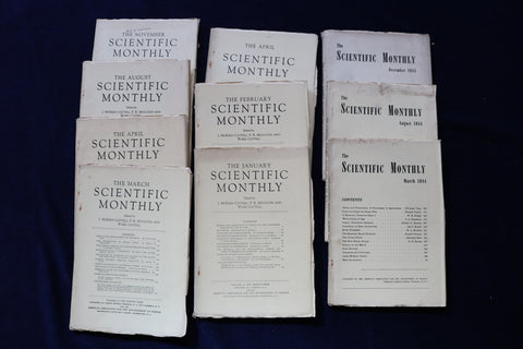 1941-1945 THE SCIENTIFIC MONTHLY MAGAZINE - LOT OF 10 - O 3582