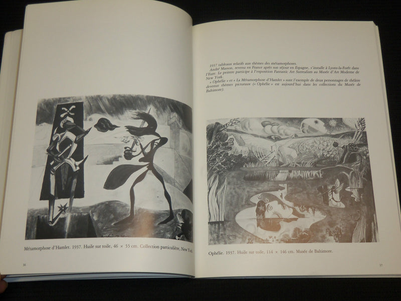 1983 ANDRE MASSON ET LE THEATRE SOFTCOVER BOOK BY MICHEL LEIRIS - R 730H