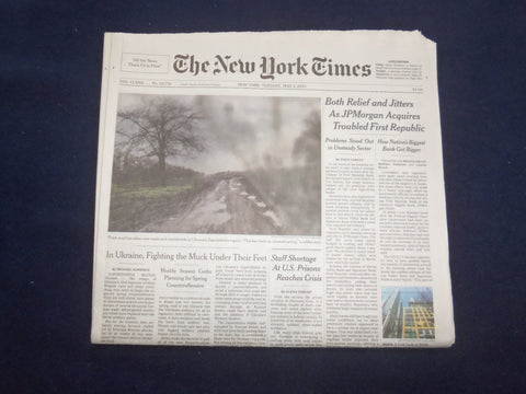 2023 MAY 2 NEW YORK TIMES-RELIEF AND JITTERS AS JPMORGAN ACQUIRES FIRST REPUBLIC