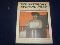 1905 JULY 8 THE SATURDAY EVENING POST MAGAZINE - LADY & THE LADDER - SP 777
