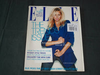 2008 FEB ELLE MAGAZINE - U.K. BRITISH EDITION - KAROLINA KURKOVA COVER - RC 1364