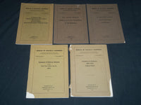 1911-1916 BUREAU OF RAILWAY ECONOMICS BULLETINS LOT OF 5 - J 5405