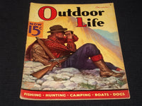 1936 DECEMBER OUTDOOR LIFE MAGAZINE - FISHING HUNTING CAMPING COVER - E 5684