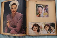 1940'S HOLLYWOOD STARS SCRAPBOOK - SHIRLEY TEMPLE - CLARK GABLE - E 26500